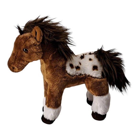 Aurora Brown White 10" Appaloosa Horse Plush Stuffed Animal Pony Spotted - Picture 1 of 7